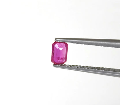 Natural Ruby Mozambique Octagon 6x4 MM