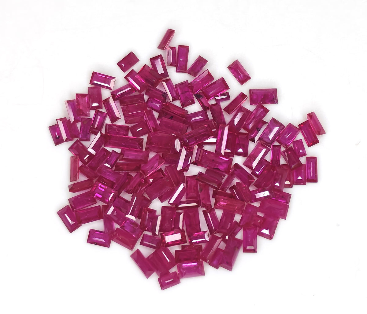 Natural Ruby Mozambique Baguette 3X1.5 MM