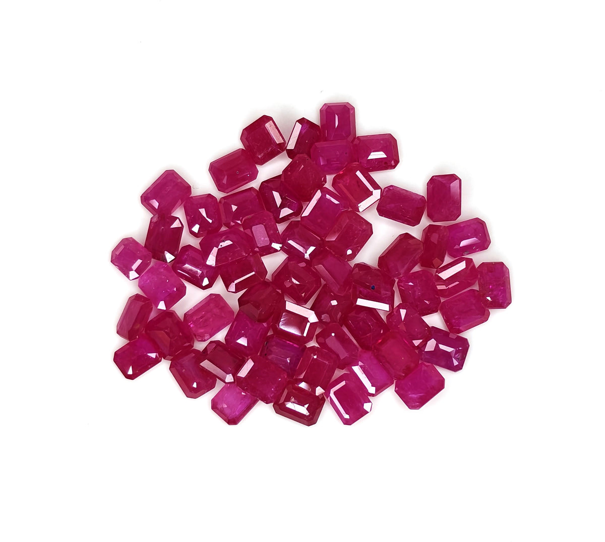 Natural Ruby Mozambique Octagon 5x4 MM