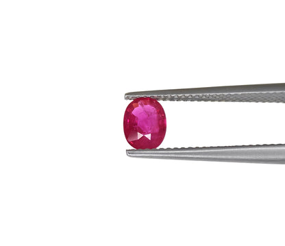Natural Ruby Mozambique Oval 7x5 MM