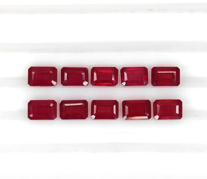 Natural Ruby Bangkok Octagon 5X4 MM