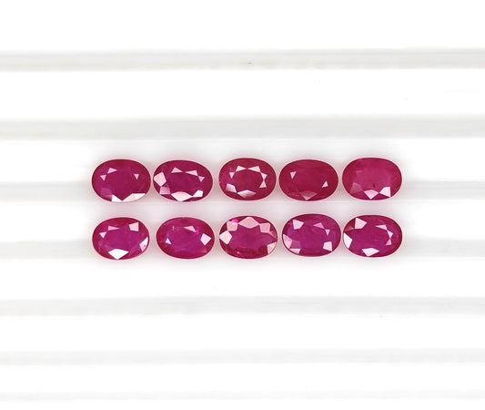 Natural Ruby Mozambique Oval 7x5 MM