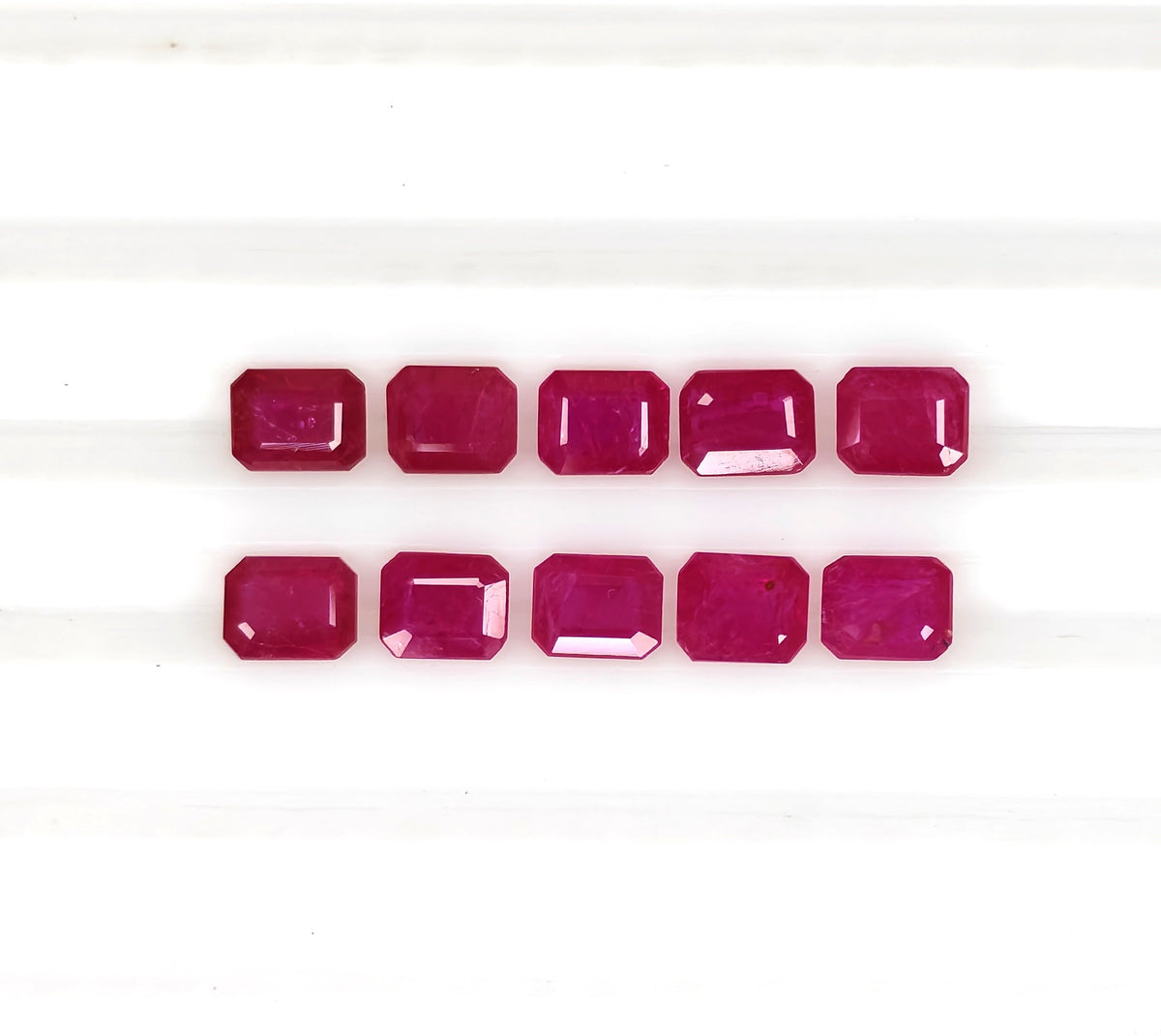 Natural Ruby Mozambique Octagon 5x4 MM