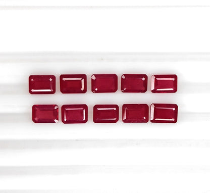 Natural Ruby Bangkok Octagon 7x5 MM
