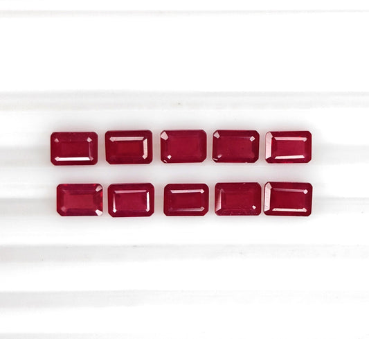 Natural Ruby Bangkok Octagon 7x5 MM