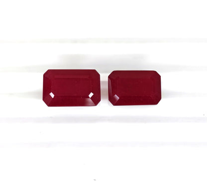 Natural Ruby Bangkok Octagon 16x10 MM