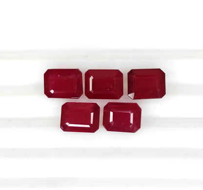 Natural Ruby Bangkok Octagon 9x7 MM