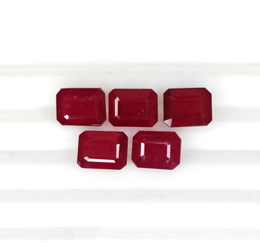 Natural Ruby Bangkok Octagon 9x7 MM