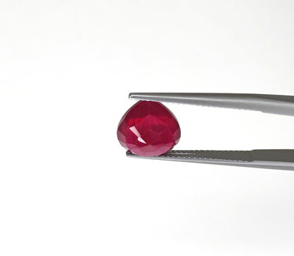 Natural Ruby Bangkok Heart 10 MM
