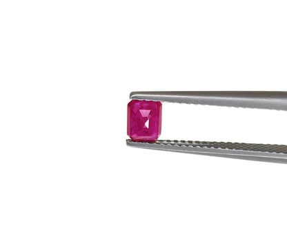 Natural Ruby Mozambique Octagon 5x4 MM
