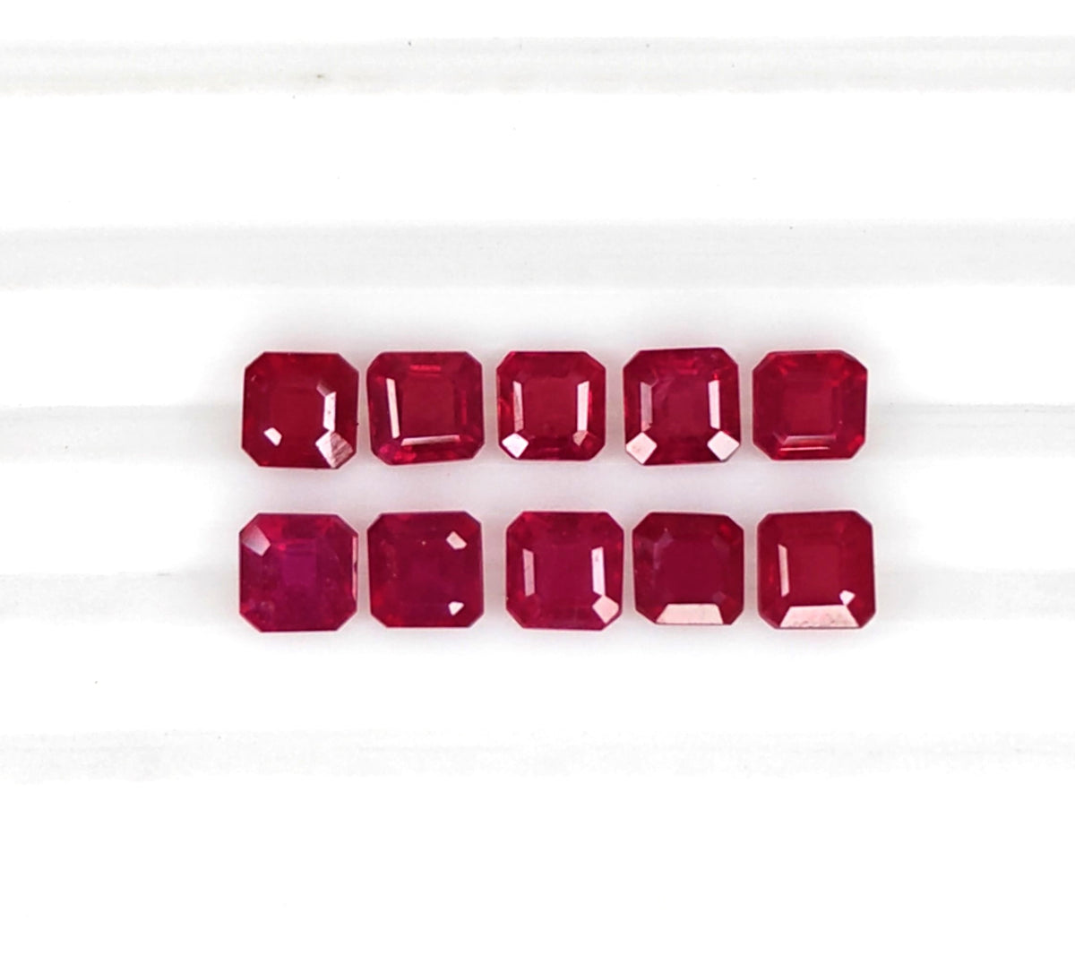 Natural Ruby Bangkok Square Octagon 5 MM