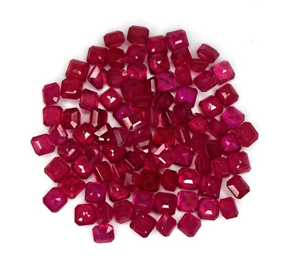 Natural Ruby Bangkok Square Octagon 5 MM
