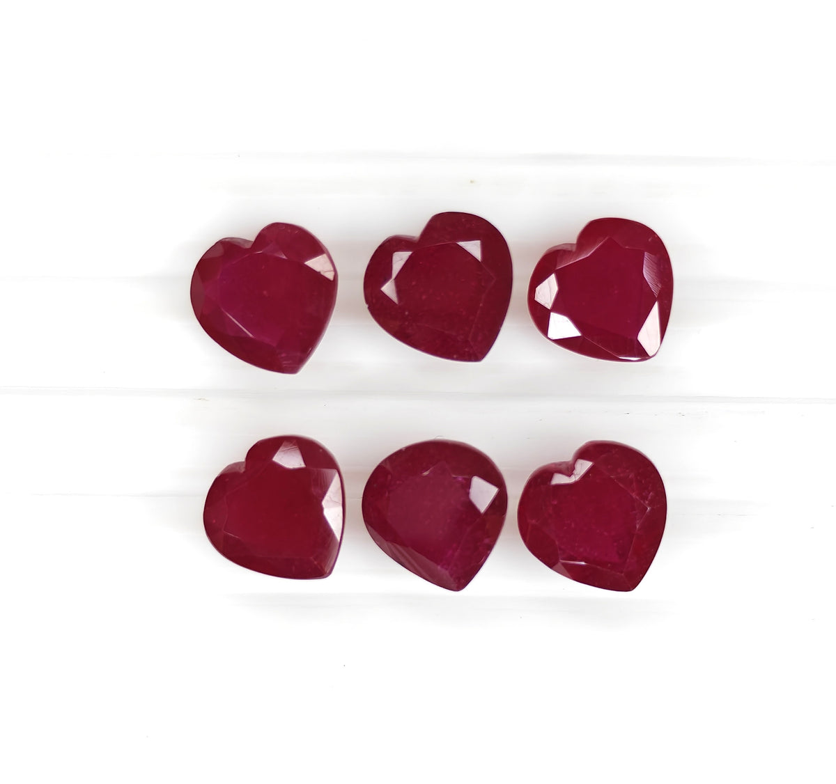 Natural Ruby Bangkok Heart 10 MM