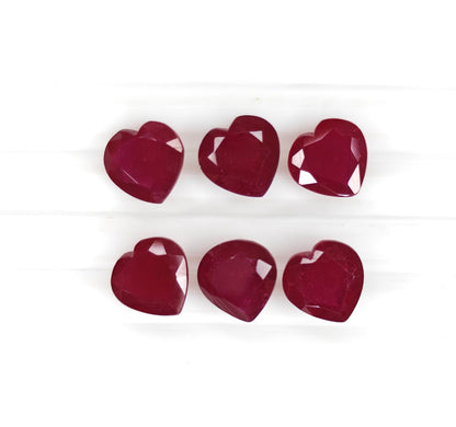 Natural Ruby Bangkok Heart 10 MM