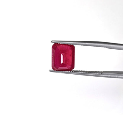 Natural Ruby Bangkok Octagon 11x9 MM