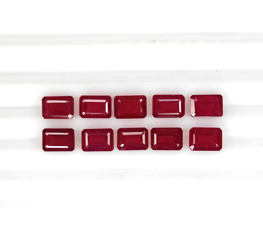 Natural Ruby Bangkok Octagon 7x5 MM