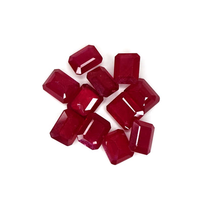 Natural Ruby Bangkok Octagon 11x9 MM