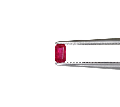 Natural Ruby Mozambique Octagon 5x3 MM