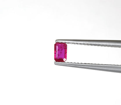 Natural Ruby Mozambique Octagon 5x3 MM