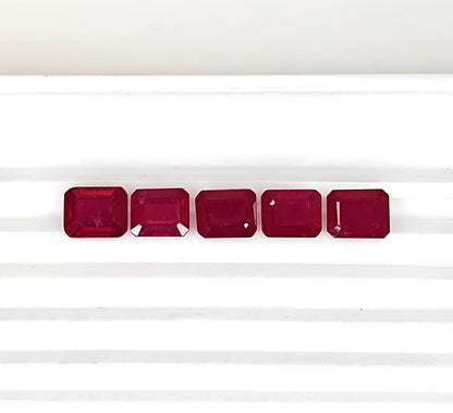 Natural Ruby Bangkok Octagon 10x8 MM
