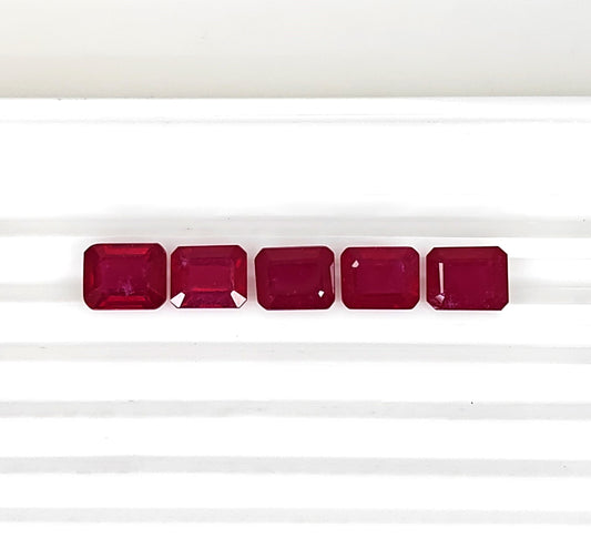 Natural Ruby Bangkok Octagon 10x8 MM