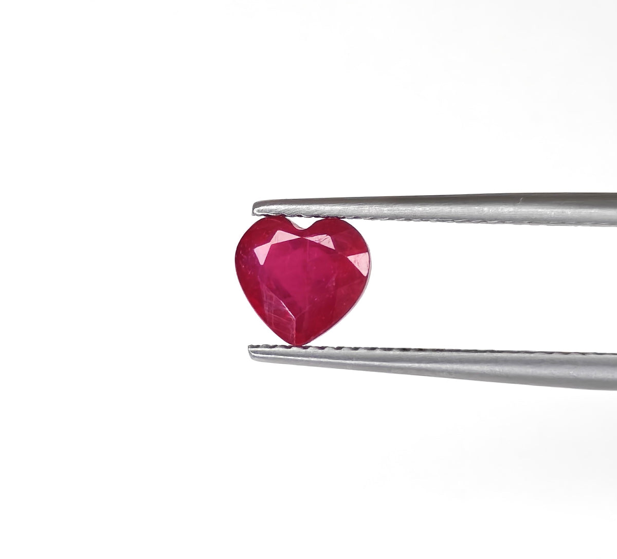 Natural Ruby Bangkok Heart 7 MM