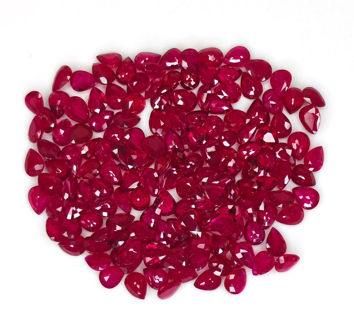 Natural Ruby Mozambique Pear 4x3 MM