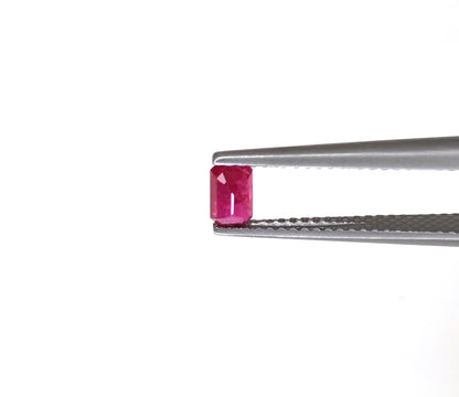 Natural Ruby Mozambique Octagon 5x3 MM