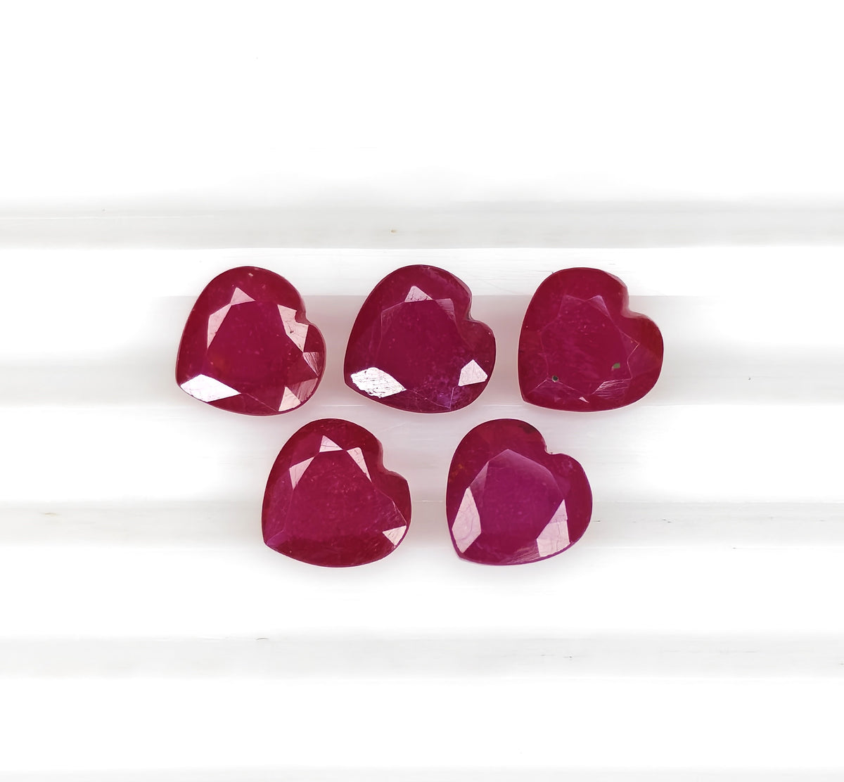 Natural Ruby Bangkok Heart 8 MM
