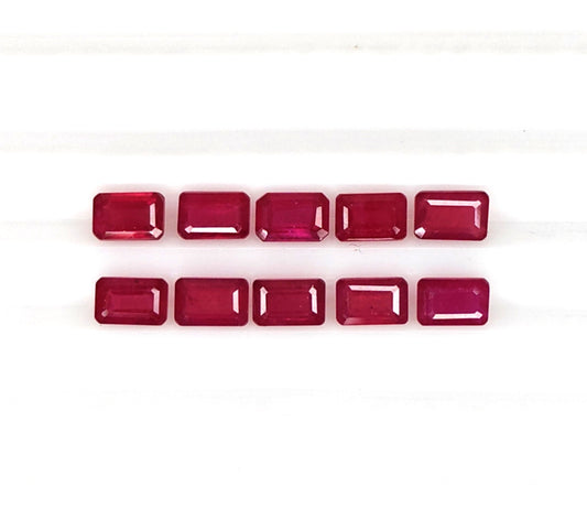 Natural Ruby Bangkok Octagon 6x4 MM