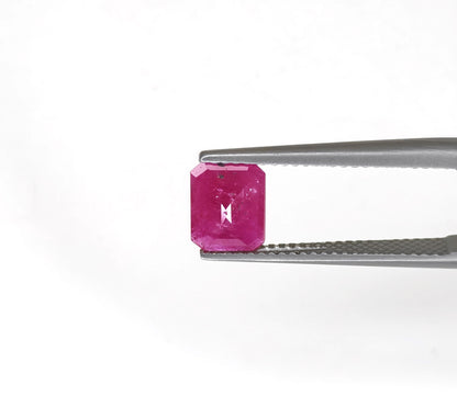 Natural Ruby Mozambique Octagon 8x6 MM