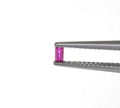 Natural Ruby Mozambique Baguette 3X1.5 MM