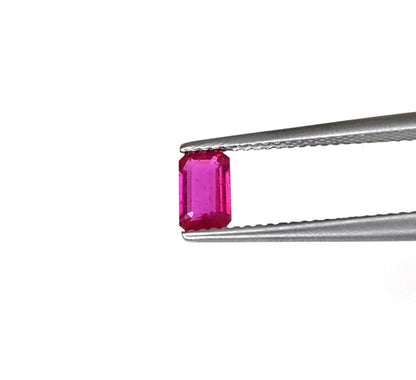 Natural Ruby Bangkok Octagon 6x4 MM