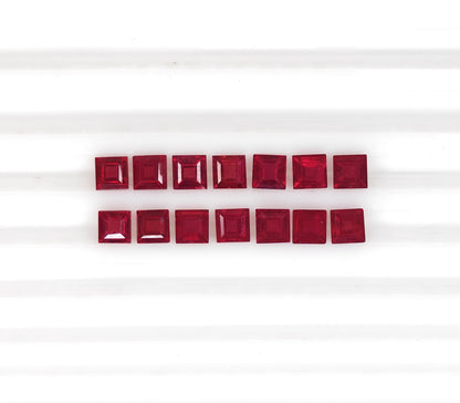 Natural Ruby Bangkok Square 4.5 MM