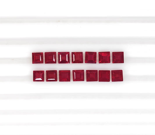 Natural Ruby Bangkok Square 4.5 MM
