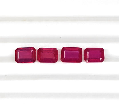 Natural Ruby Bangkok Octagon 8x6 MM