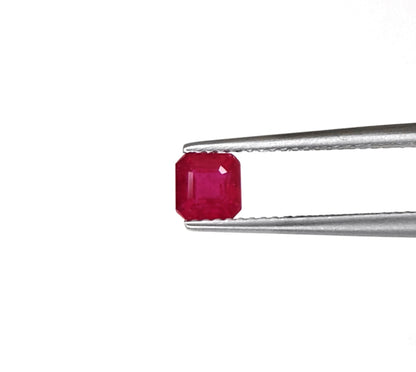 Natural Ruby Bangkok Square Octagon 5 MM
