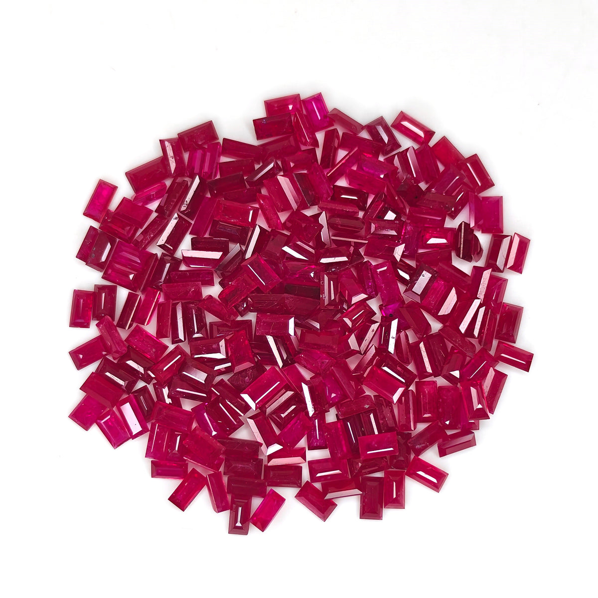 Natural Ruby Mozambique Baguette 5X2.5 MM