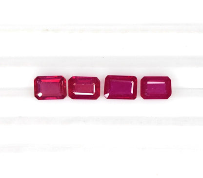 Natural Ruby Bangkok Octagon 8x6 MM