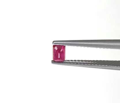 Natural Ruby Mozambique Octagon 5x3 MM