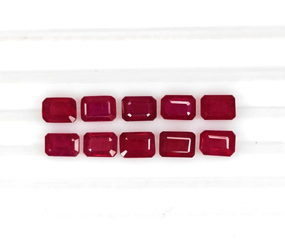 Natural Ruby Bangkok Octagon 7x5 MM