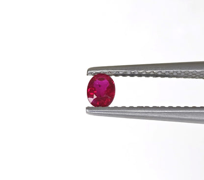 Natural Ruby Mozambique Oval 4x3 MM