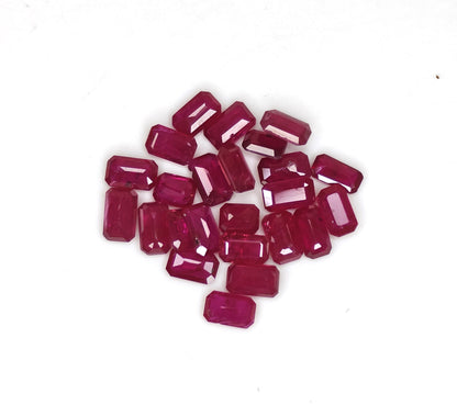 Natural Ruby Mozambique Octagon 5x3 MM