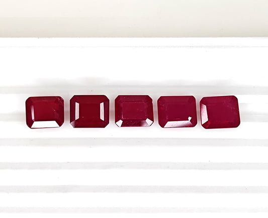 Natural Ruby Bangkok Octagon 12x10 MM