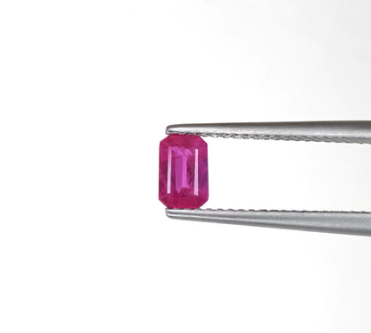 Natural Ruby Mozambique Octagon 6x4 MM