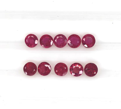 Natural Ruby Bangkok Round 3.5 MM