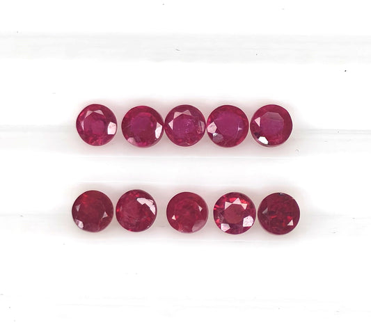 Natural Ruby Bangkok Round 3.5 MM