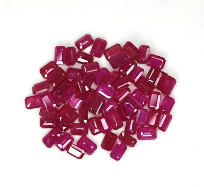 Natural Ruby Mozambique Octagon 6x4 MM