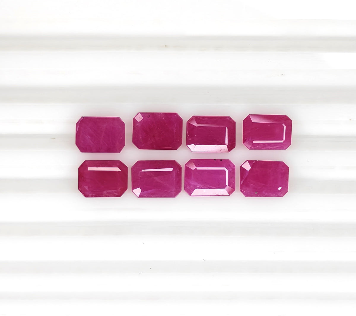 Natural Ruby Mozambique Octagon 8x6 MM