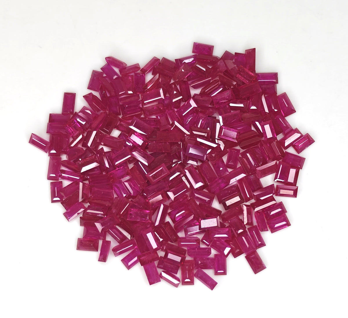 Natural Ruby Mozambique Baguette 5X2.5 MM